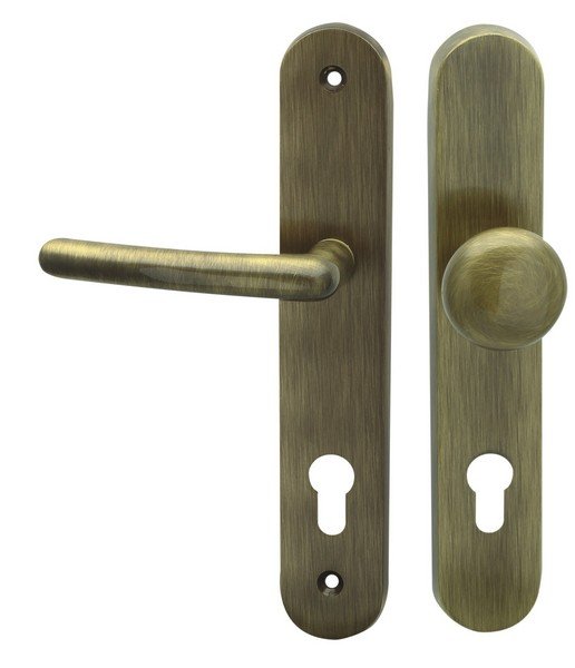 Kování bezpečnostní SVEVA klika/knoflík 92 mm vložka LEVÁ bronz česaný OFS Kování bezpečnostní SVEVA klika/knoflík 92 mm vložka LEVÁ bronz česaný OFS - Kliky, okenní a dveřní kování, panty Kování dveřní Kování dveřní bezpečnostní